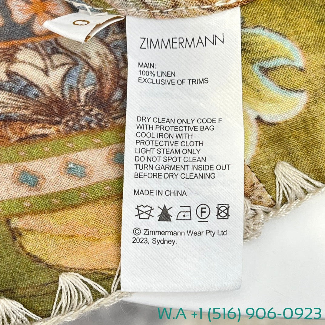 Zimmermann Vintage Embroidery Midi Dress