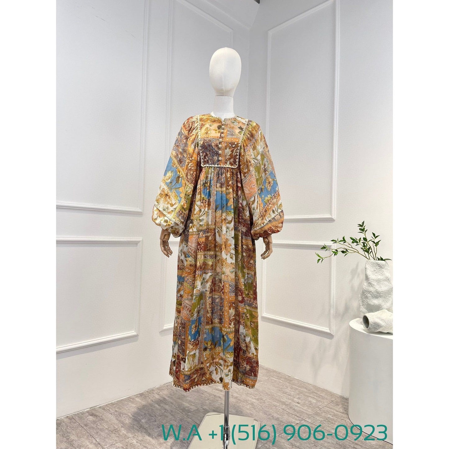 Zimmermann Vintage Embroidery Midi Dress