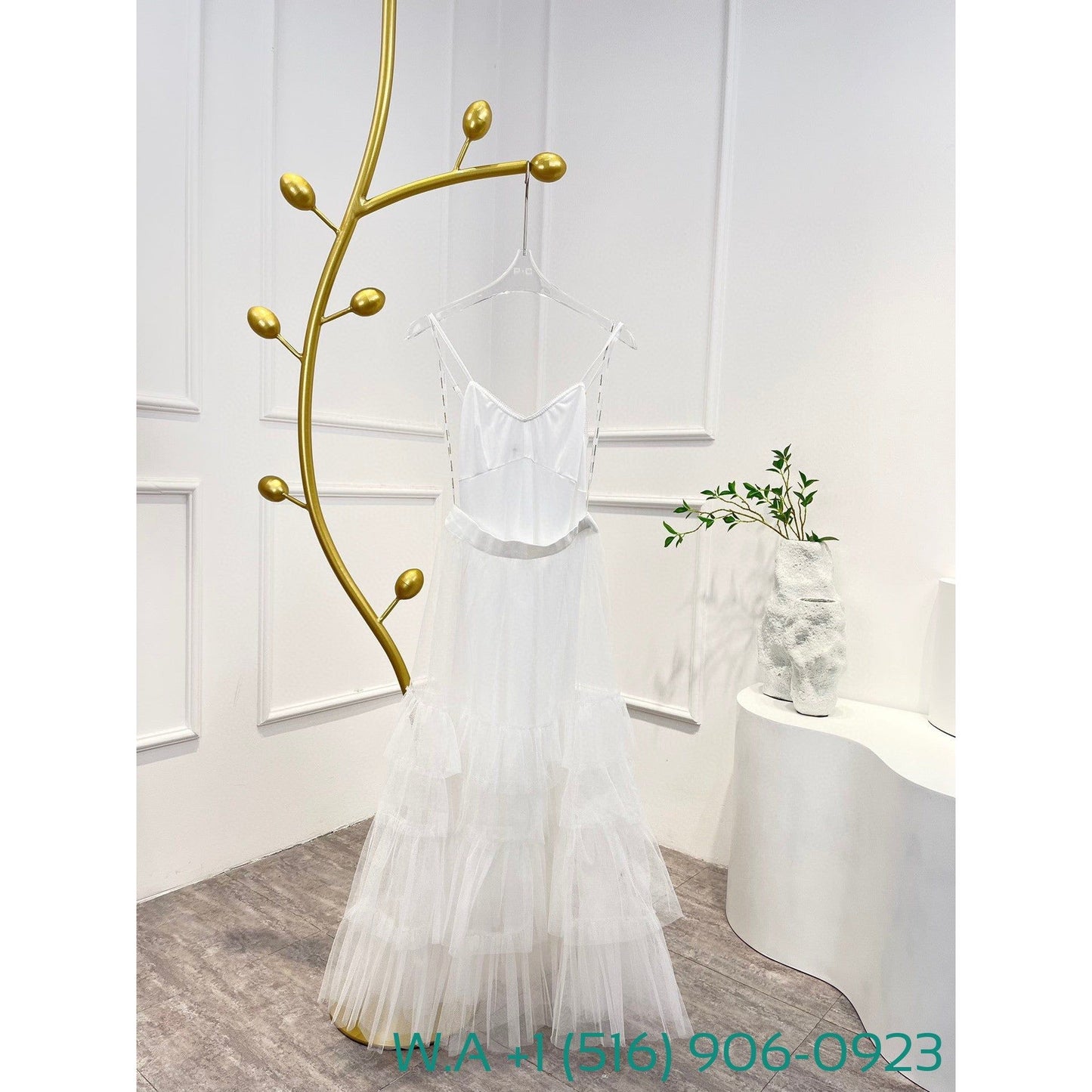 Zimmermann White Long Lantern Sleeve Midi Dress