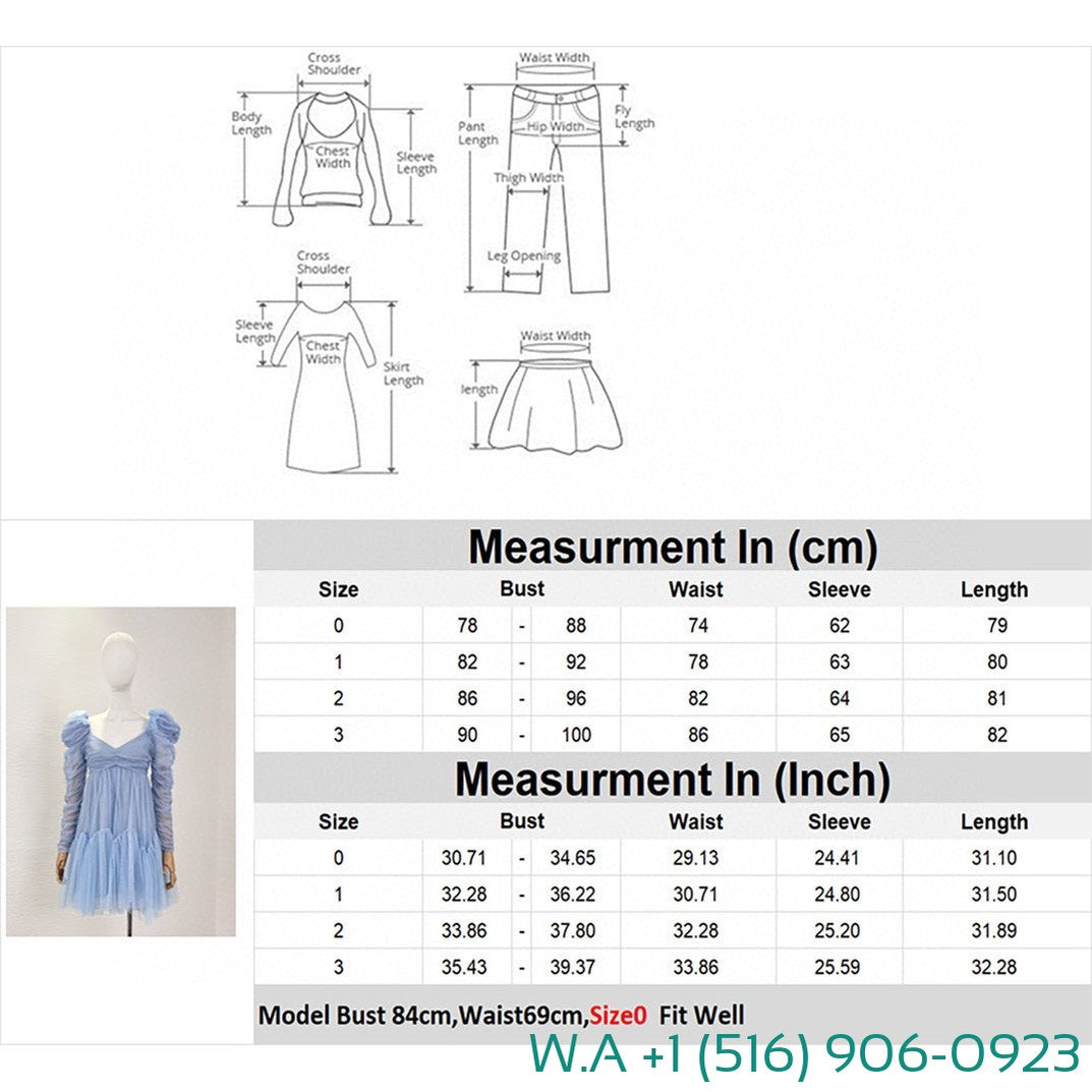 Zimmermann Blue Long Sleeve Lace Patchwork Mini Mesh Tulle Dress