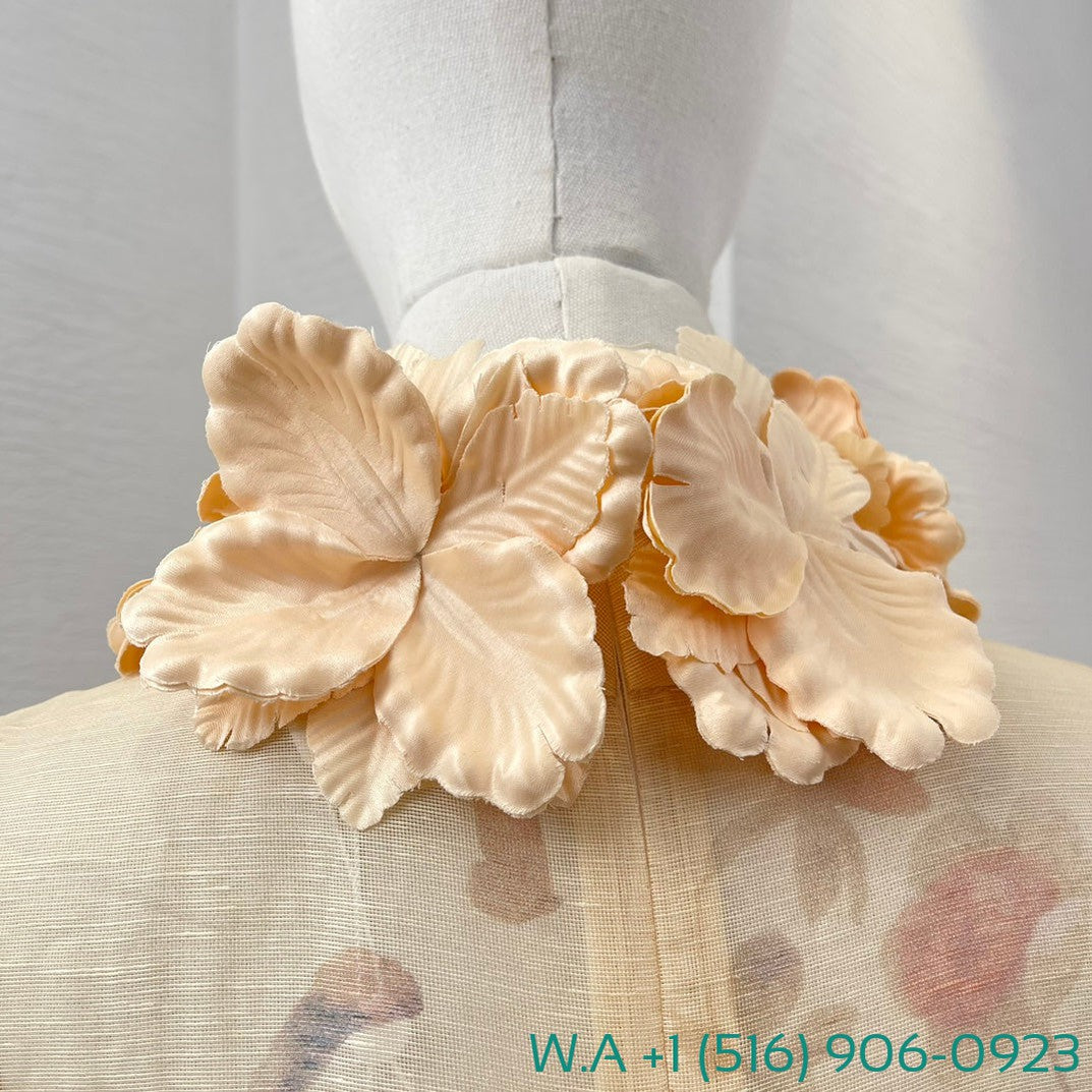 Zimmermann Beige Floral Print Flowers Appliqued Short Sleeve Mini Dress