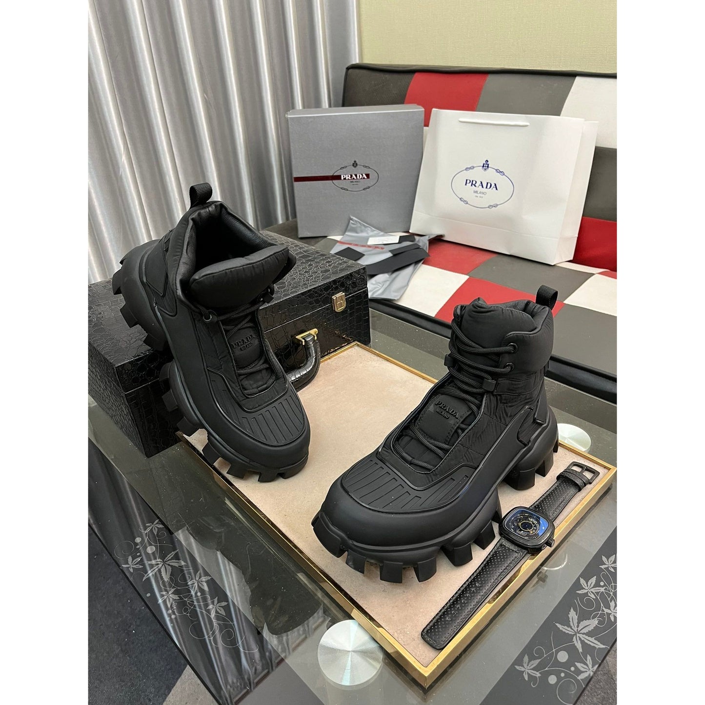 Prada Boots For Men Sku #1257086