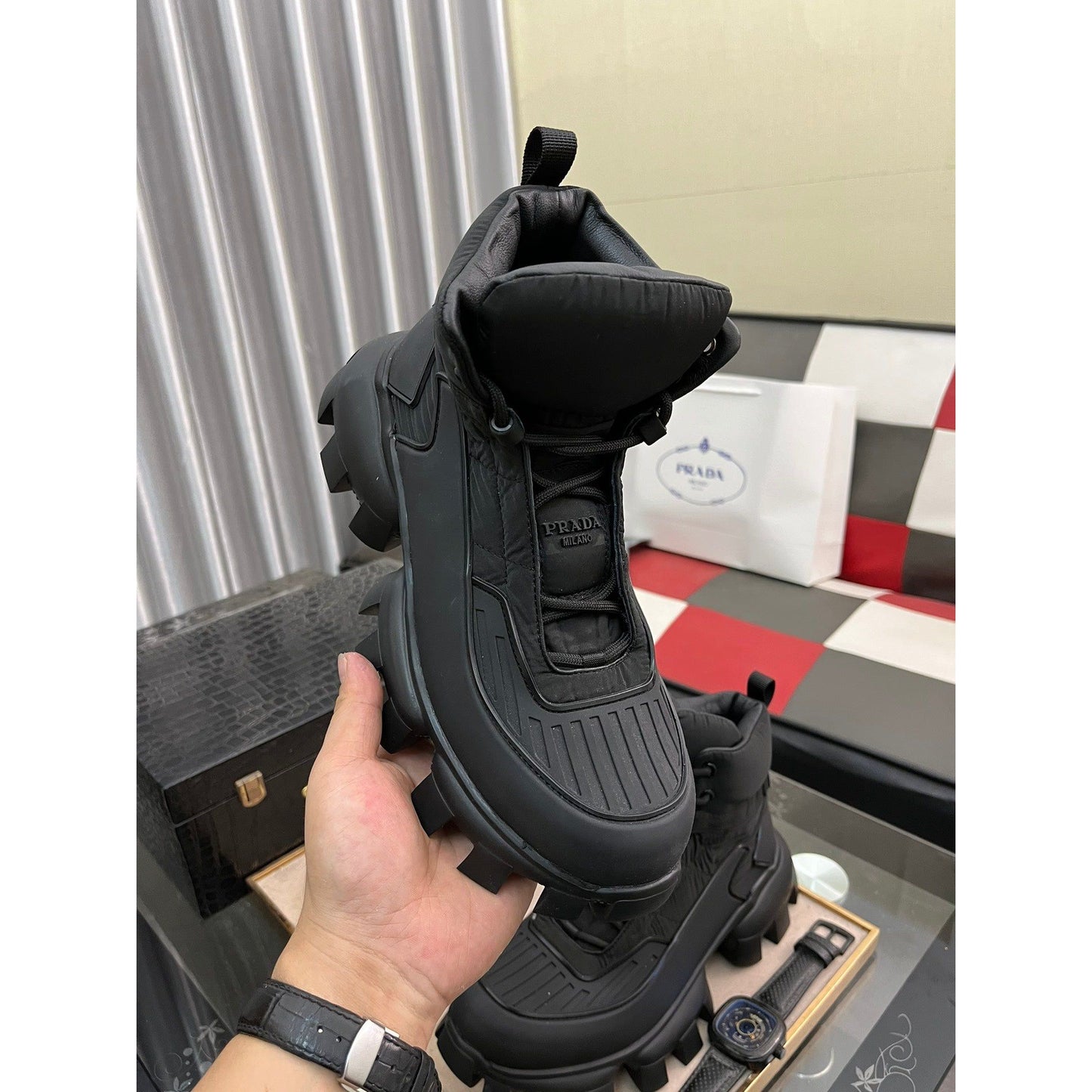 Prada Boots For Men Sku #1257086