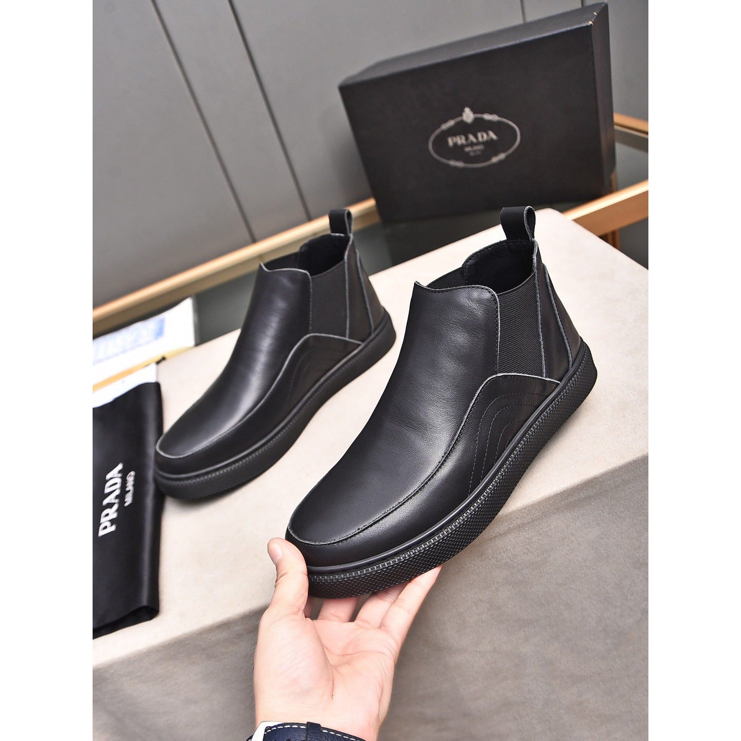 Prada Boots For Men Sku #1257674