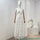 Zimmermann White Hollow-Out Embroidery Backless Sleeveless Cut Out Self Bow Tie Back Halter Midi Dress