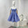 Zimmermann Navy Blue Sleeveless Pleated Mini Dress